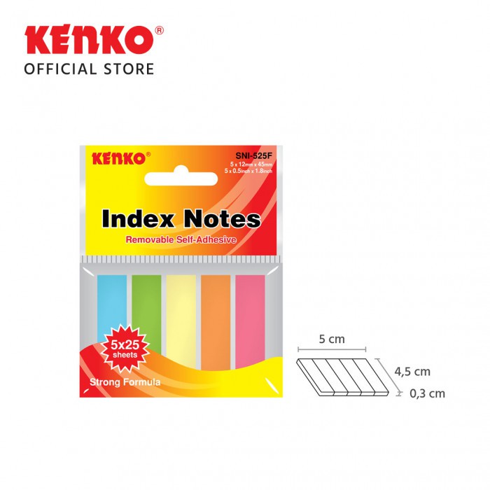 

STICKY NOTE INDEX KENKO SNI-525F / KERTAS MEMO 1 PAD