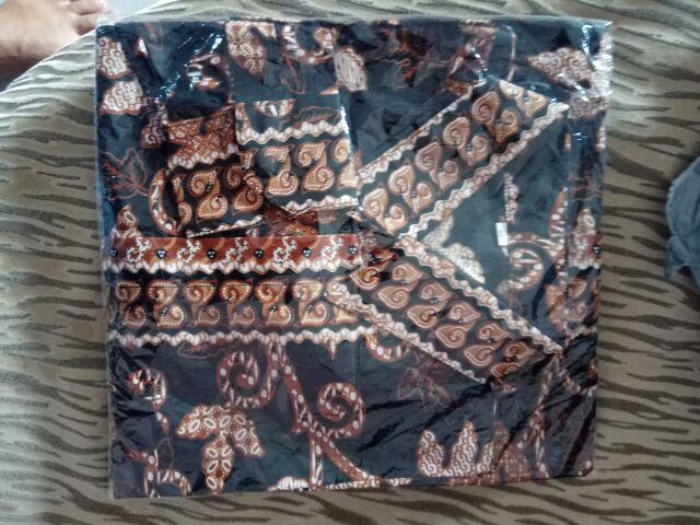 Bswart Batik Hrb026 Kenongo Hem Pendek Padi Pekalongan M L Xl Batik Pria Murah Modern Grosir