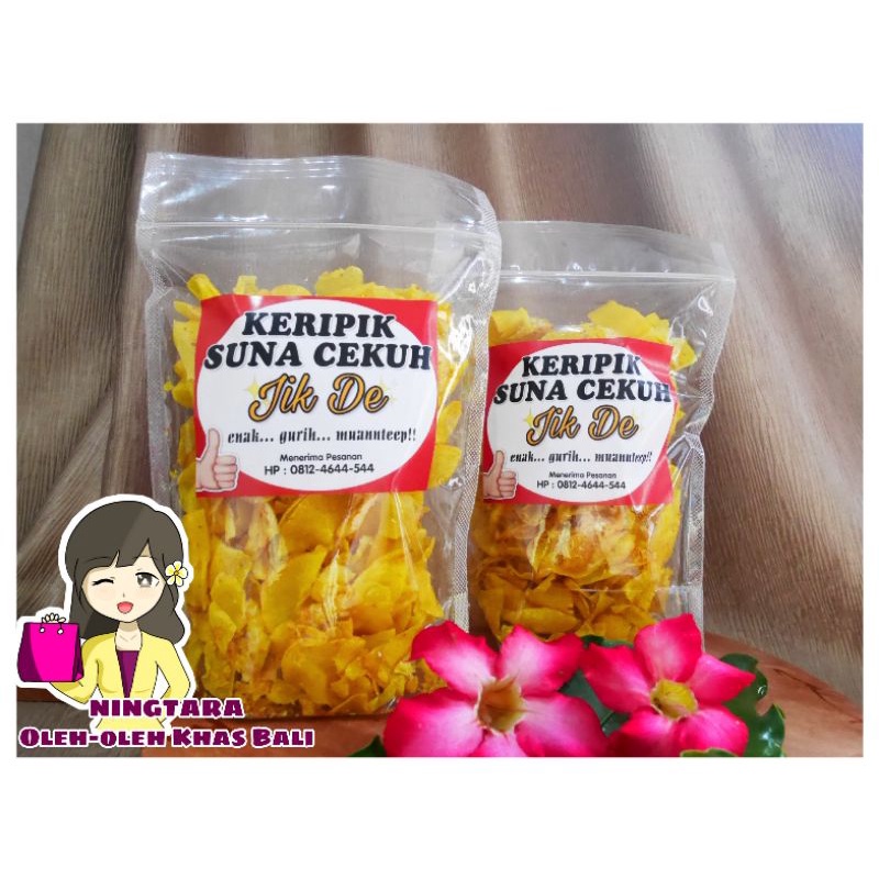 KERIPIK SINGKONG SUNA CEKUH BALI JIK DE (BUMBU BAWANG PUTIH &amp; KENCUR)