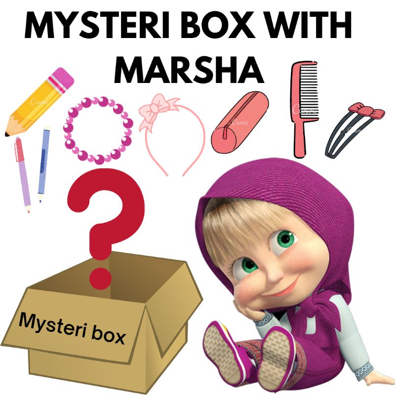 Misteri box aksesoris Korea| misteri box with marsha | misteri aksesoris unik