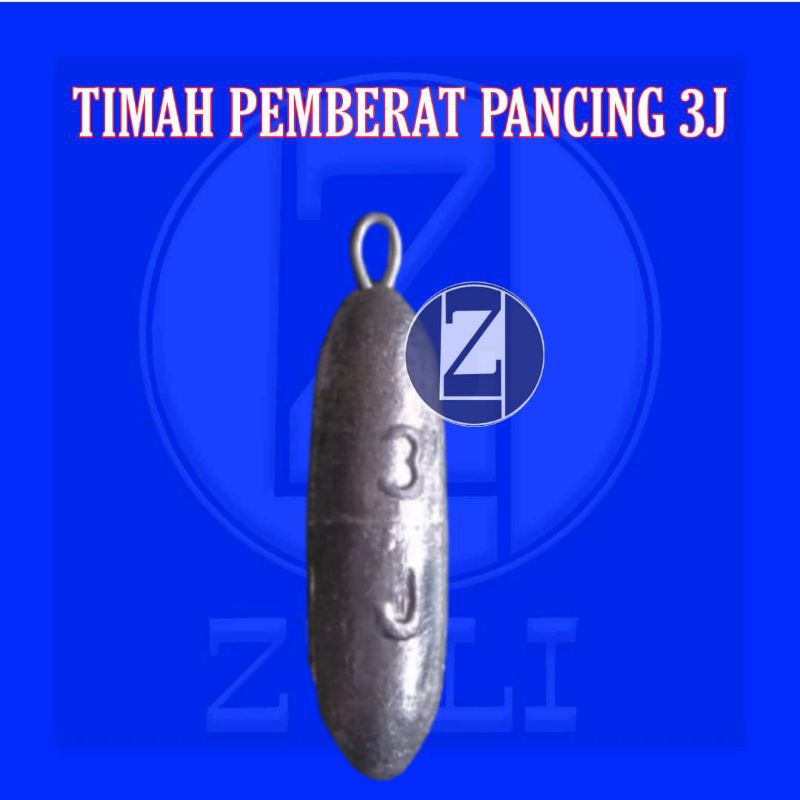 Pemberat Pancing Timah 3J || Timah Jantung