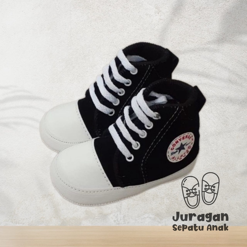 Sepatu bayi prewalker merangkak dan belajar jalan anti slip sepatu bayi keren cnv terlaris/Sepatu bayi/sepatu prewalker