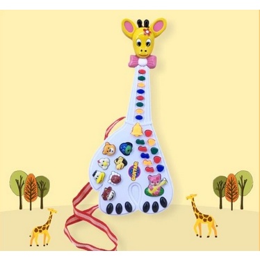 Mainan Anak Gitar Jerapah Gitar Animal / Mainan Edukasi Anak 3-6 Tahun | Mainan Alat Musik Anak