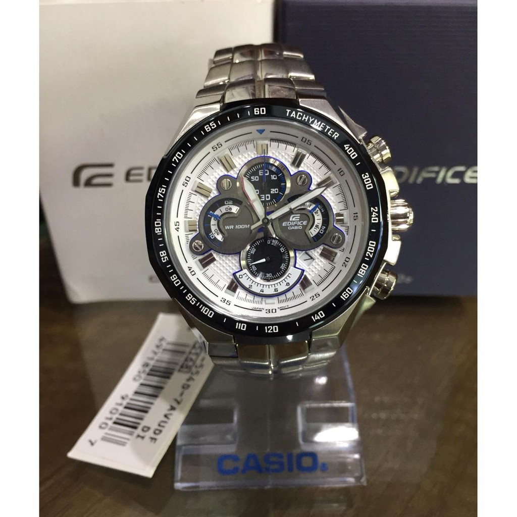 JAM TANGAN PRIA CASIO EDIFICE EF-5168-7AVUDF SILVER ORIGINAL