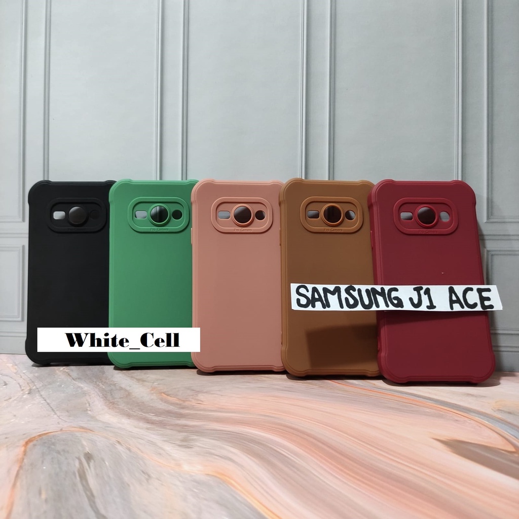 SoftCase ProCamera Silicon Matte Case Full Cover Samsung J1 Ace J2 Prime J5 Prime J7 Prime J7 Pro J2 Pro J5 J4 Plus J6 Plus White_Cell