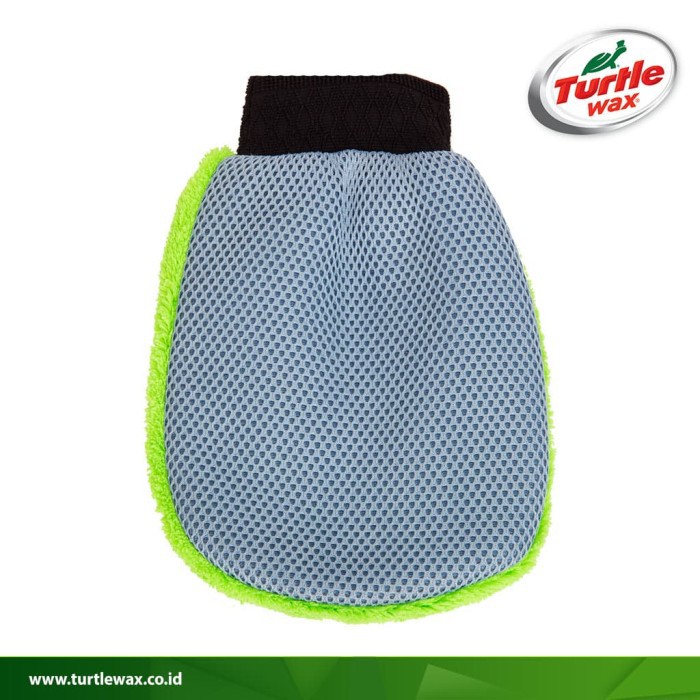 TURTLE WAX DUAL ACTION WASH MITT - SARUNG TANGAN CUCI MOBIL MICROFIBER