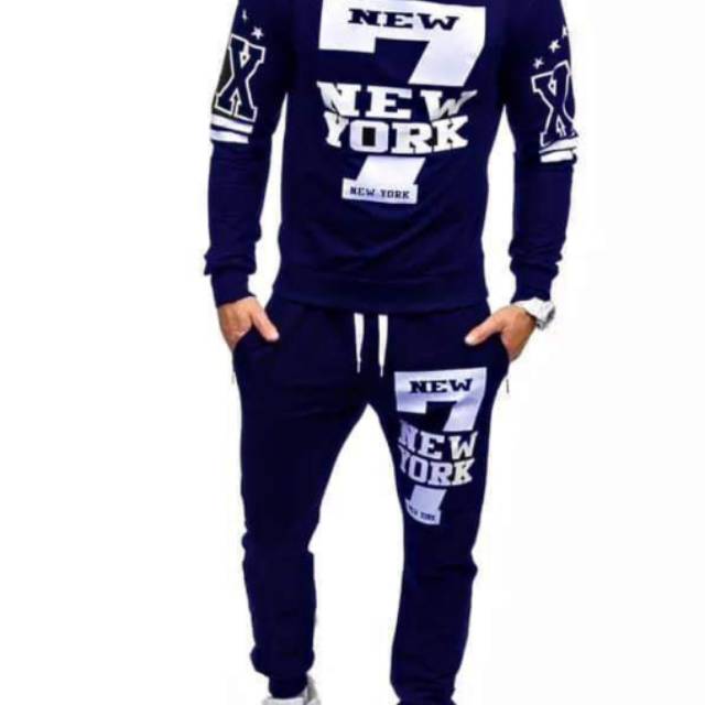 SETELAN HOODIE PRIA NEW YORK / SWEATER SETELAN PRIA/ FASHION PRIA KEKINIAN