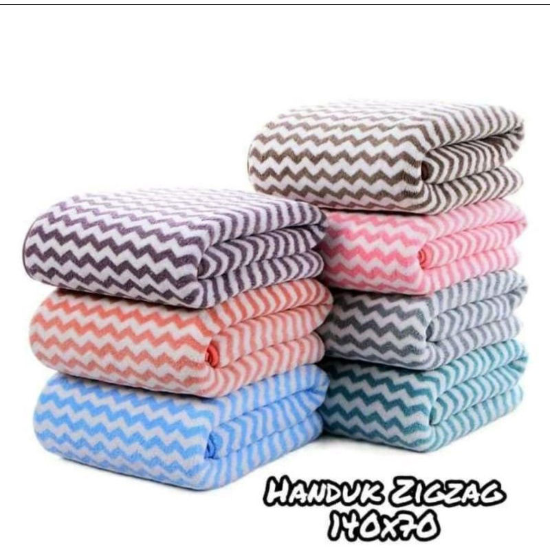 Handuk mandi towel set 2in1 70x140 (dewasa) dan 35x75 (kecil)