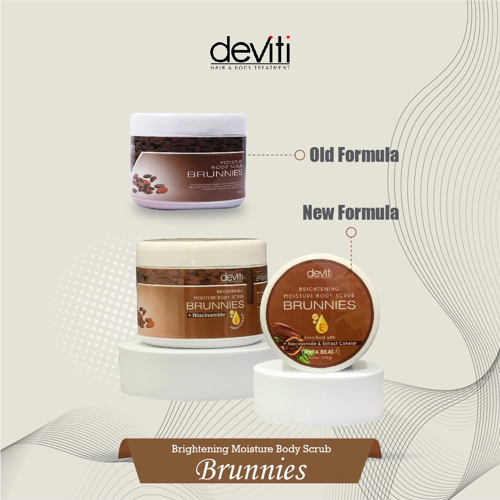 Deviti Moisture Body Scrub Brunnies 250Gr Merileksasi Kulit