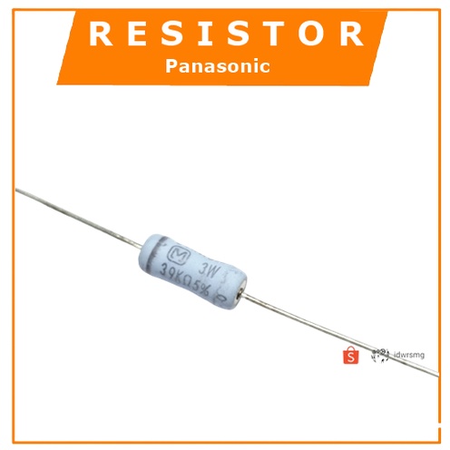 RESISTOR 3 WATT 39K 39 Kilo Ohm 5% R 3W Resistor Panasonic 39K Ohm 3 W