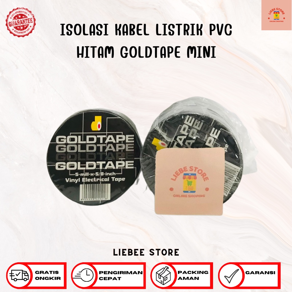 

ISOLASI KABEL LISTRIK PVC HITAM GOLDTAPE MINI'