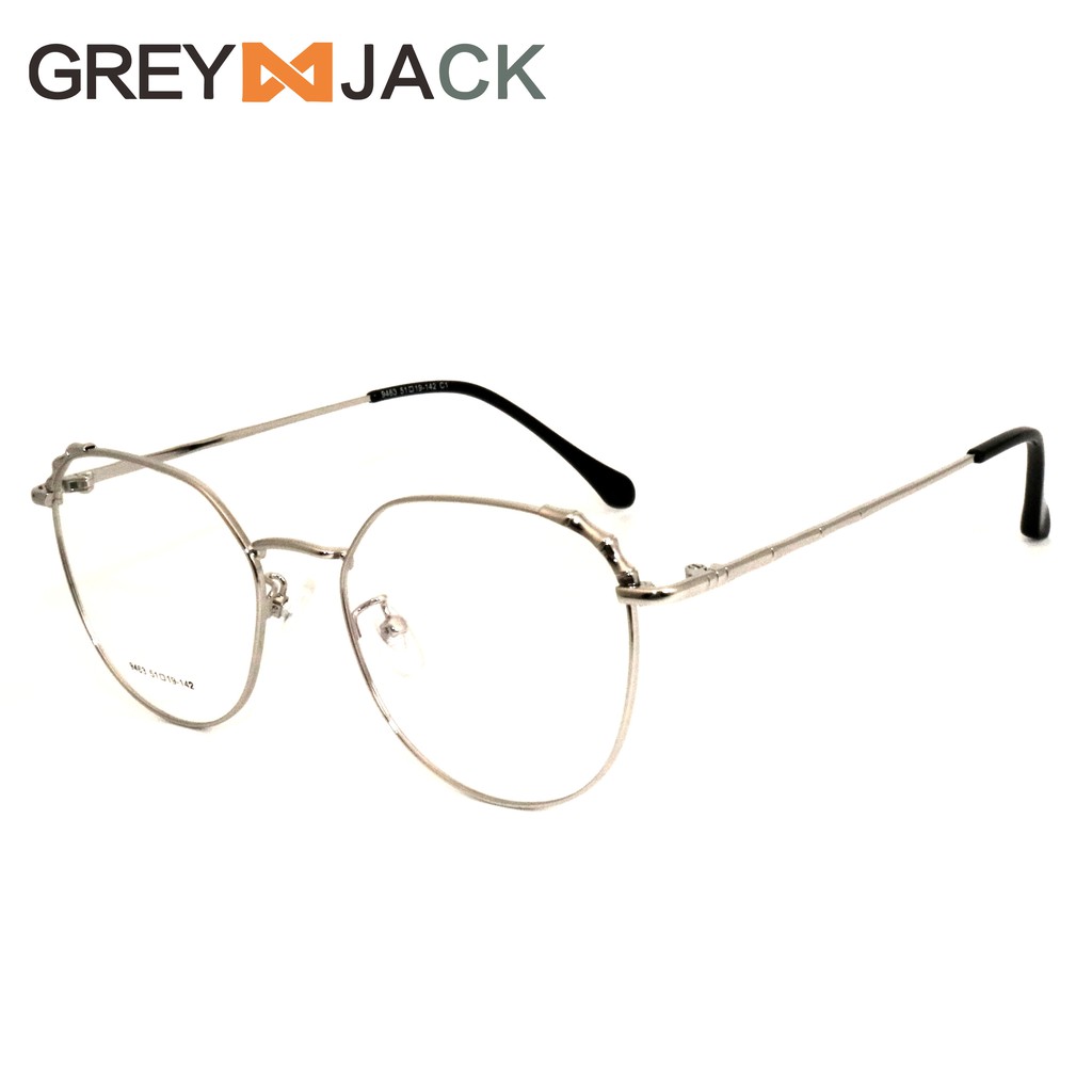 

Grey Jack 9463 Frame Kacamata Metal Fashion untuk Pria & Wanita dengan Lensa Normal