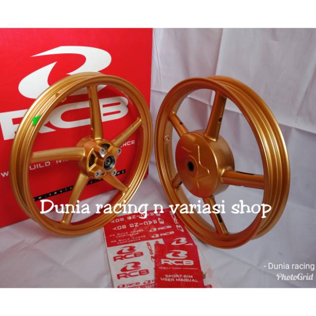 Velg RCB Pelek racing RCB Vario 125 Vario 150 SP522 palang 5 Gold Original RCB