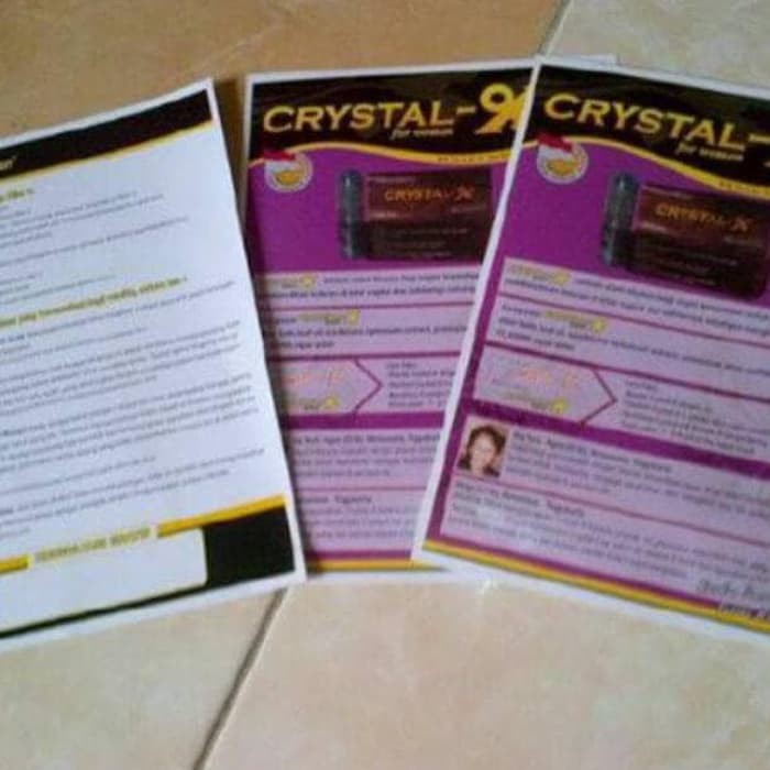 

[BISA BAYAR DITEMPAT] BROSUR CRYSTALX BEST SELLER