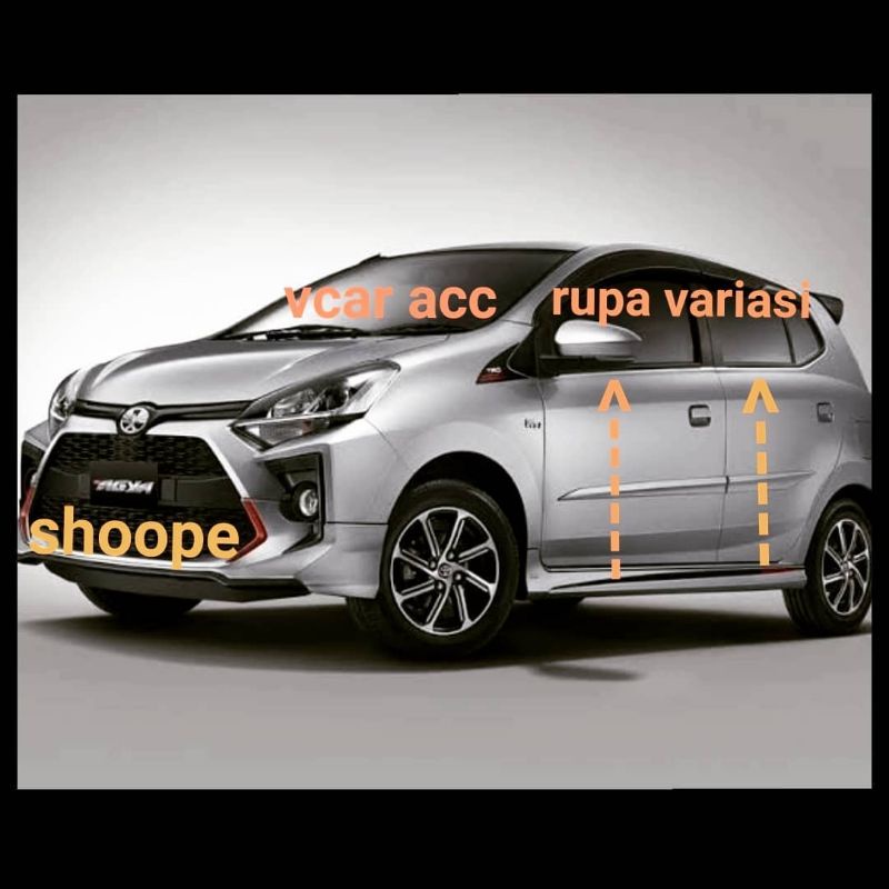 Lis list kaca samping PINTU window liner semua tipe mobil TOYOTA AGYA / DAIHATSU AYLA WIGO STENLIS