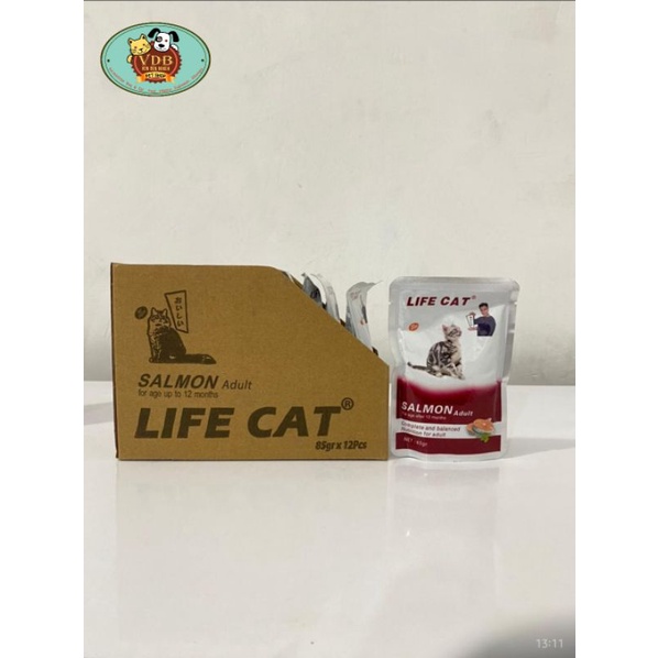 Life Cat Adult Salmon 12 pcs