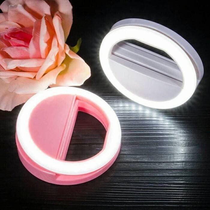 Ring Light Selfie LED / Lampu selfie Bulat untuk kamera camera hp Flash charm eyes