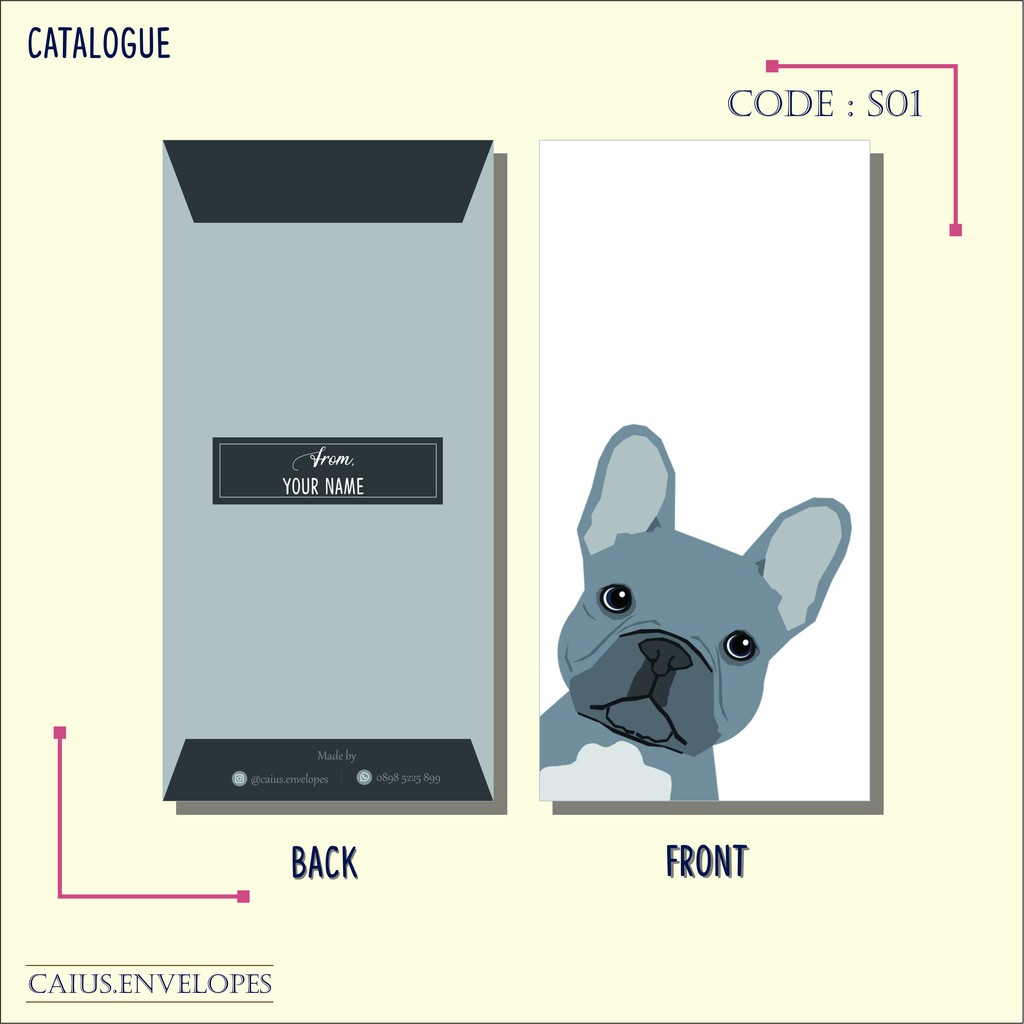 

Amplop lucu / Amplop custom gambar anjing