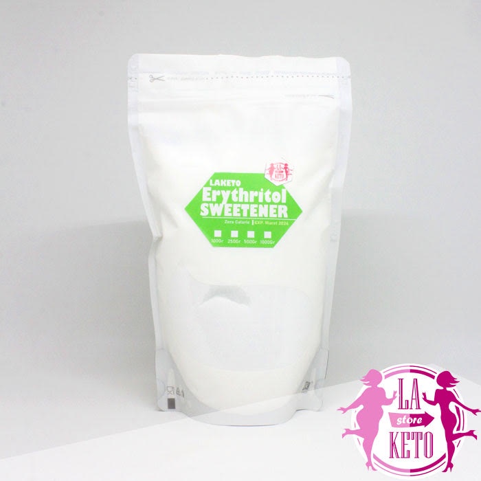 

LA KETO - Erythritol Natural Sweetener Zero Calories | Pemanis Alami Tanpa Kalori @500gr