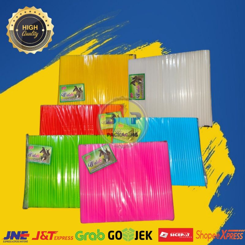 Sedotan Plastik Warna Kiloan isi 300 Batang / Sedotan Steril Sedotan Plastik 26cm Steril