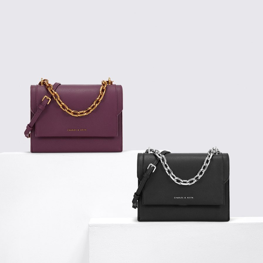 CnK CK Chain Link Embossed Crossbody Bag Original