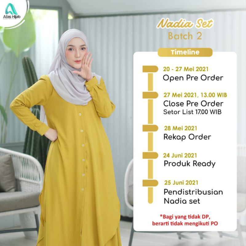 Moslem Ori Set Only Nadia Tunik & Skirt By Afas Hijab (Ready Please Cekstok)