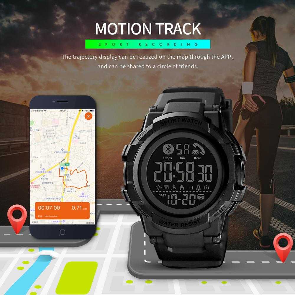 IDN - SKMEI Jam Tangan Smartwatch Pria Bluetooth Pedometer - 1501