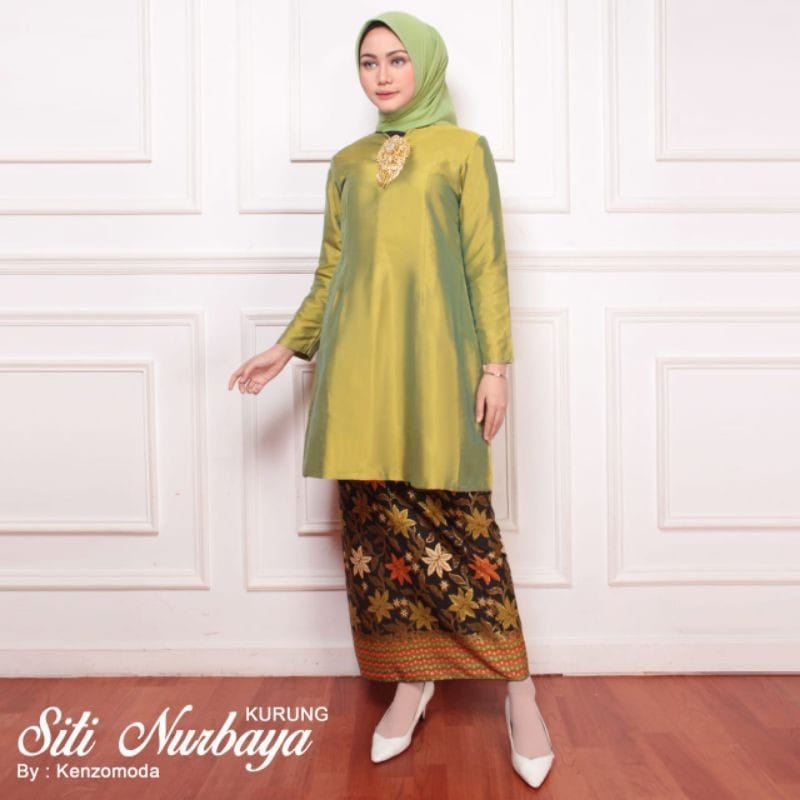 SETELAN BAJU KURUNG/KEBAYA KURUNG MODERN-KEBAYA MELAYU/BAJU KURUNG BAHAN TAFETA/KEBAYA MODERN