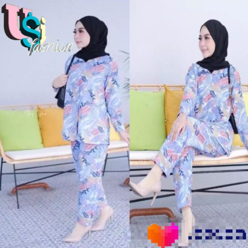 TIE DYE PIYAMA SET / ONE SET MOTIF TERBARU HITS / SETELAN WANITA DEWASA BISA COD-1