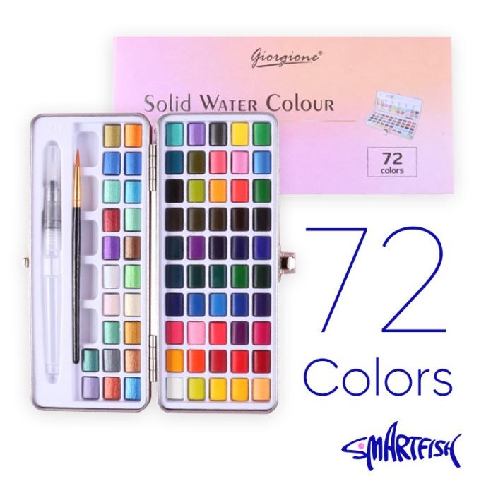 

Smartfish Watercolor Paints 72 Warna
