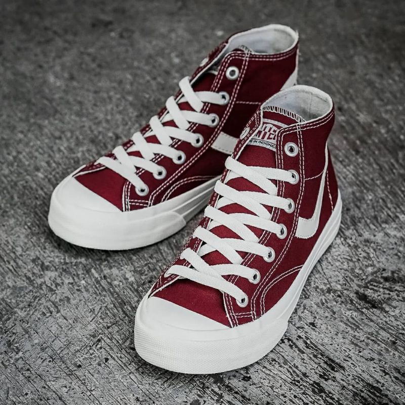 VENTELA PUBLIC HIGH MAROON/SEPATU VENTELA/SNEAKERS VANTELA