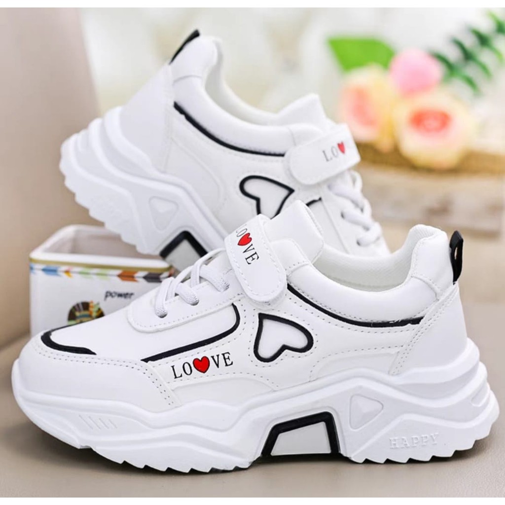 JS - SEPATU SNEAKERS ANAK WANITA LOVEABLE AS162