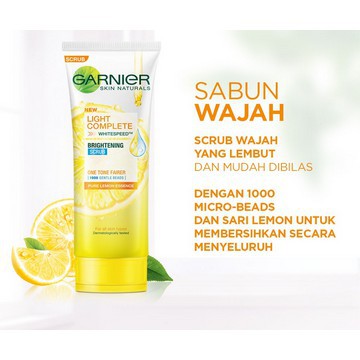 ★ BB ★ GARNIER Light Complete Brightening Scrub White Speed - Kuning