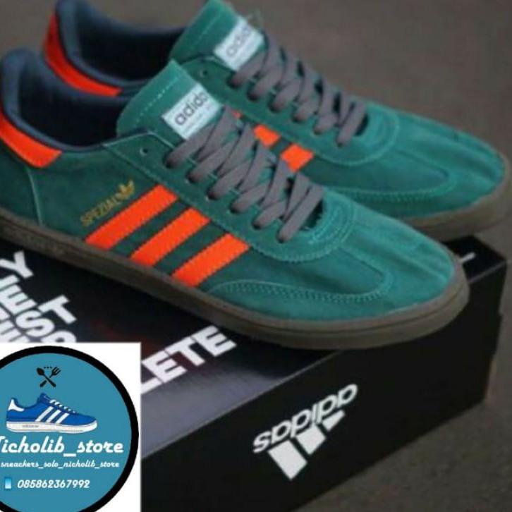 Best Seller.. Sepatu adidas spezial hijau oren | sneaker adidas | adidas spezial | Sneaker adidas sp