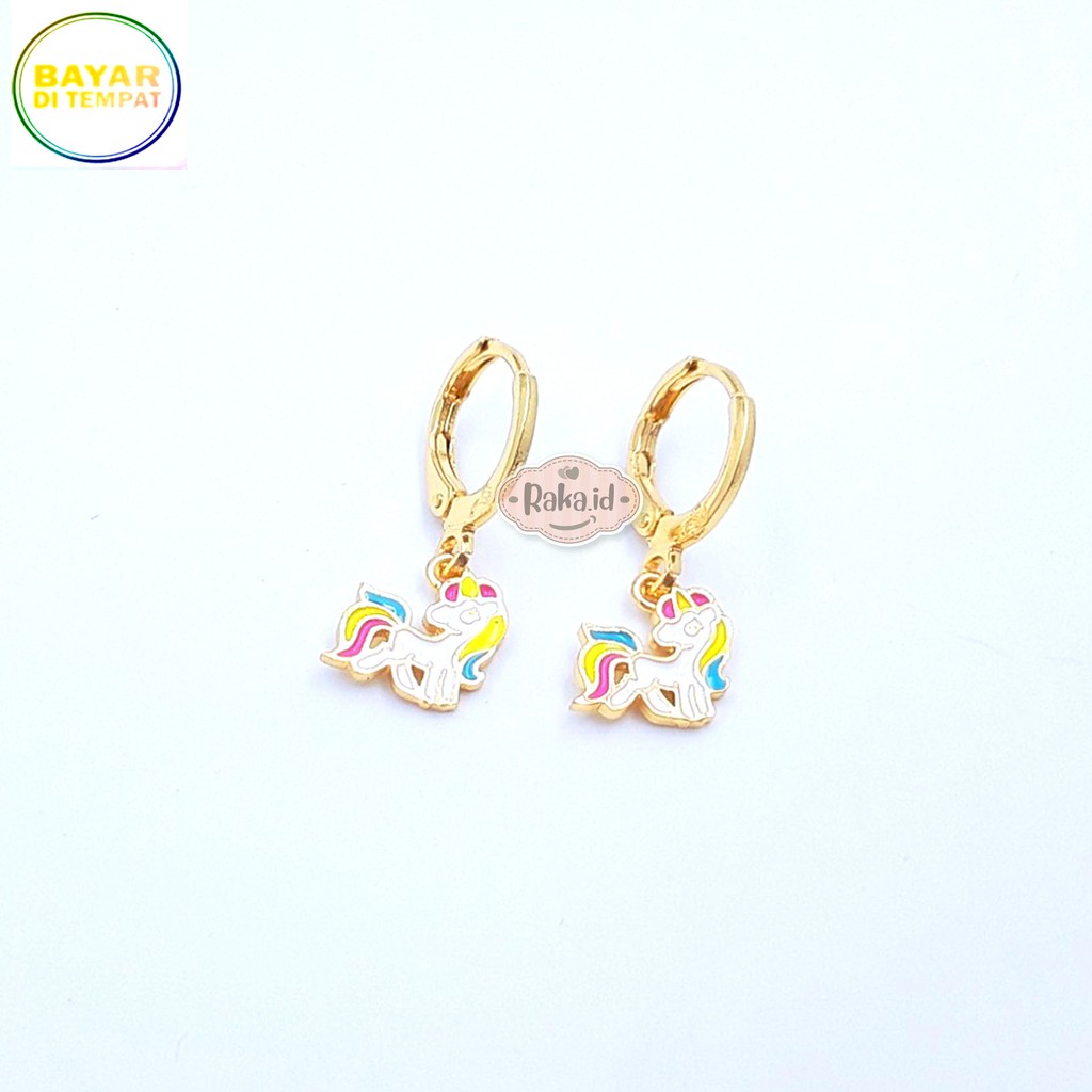 RAKA Acc - Anting Clip / Klip / Anting Anak Unicorn Xuping Perhiasan Aksesoris Anak 434