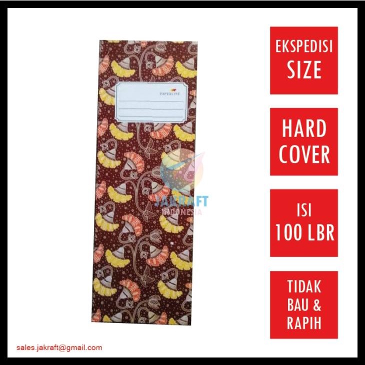 

Buku Tulis Ekspedisi 1/2 Folio Hard Cover Paperline Isi 100 Hardcover Kode 1388