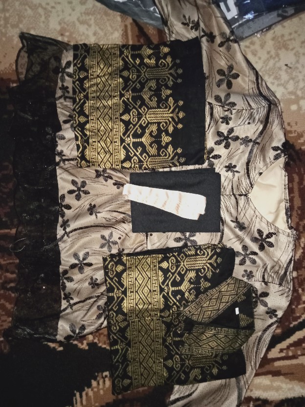 Kebaya Couple Semi Prancis Katun Bahan Kebaya Semi France Corneli Couple Melanis Batik Couple  Gamis