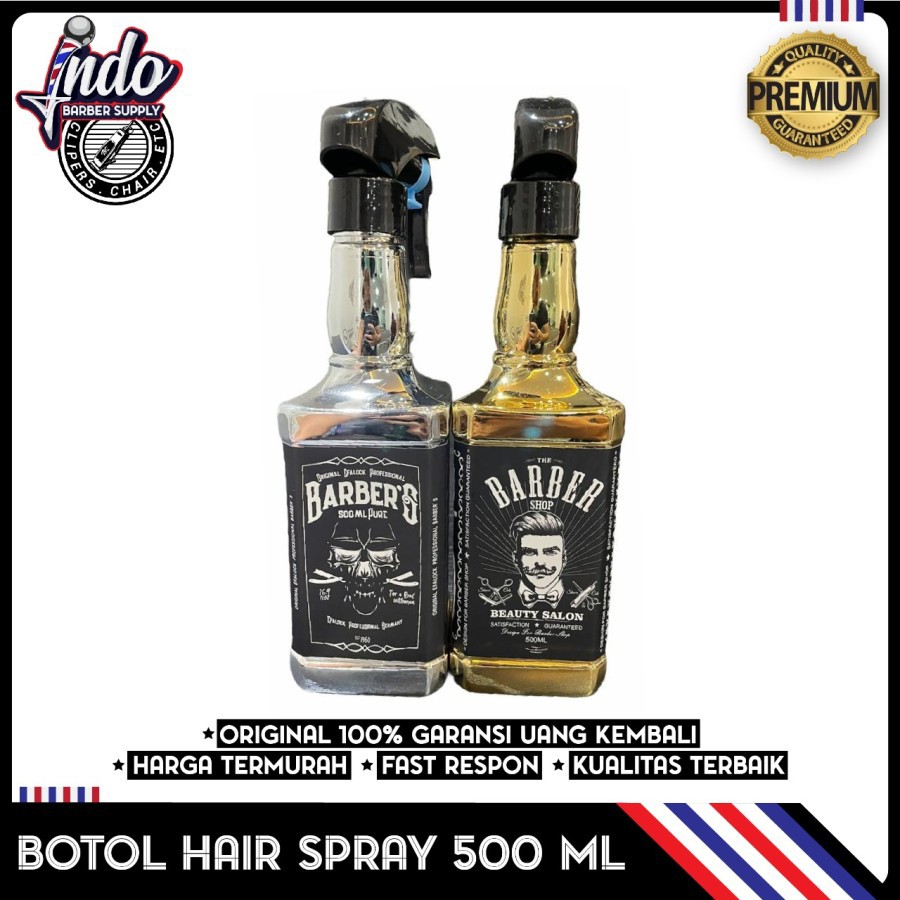 Botol Spray Barber 500ML / Botol Semprotan Air Barbershop Salon / Botol Just Water