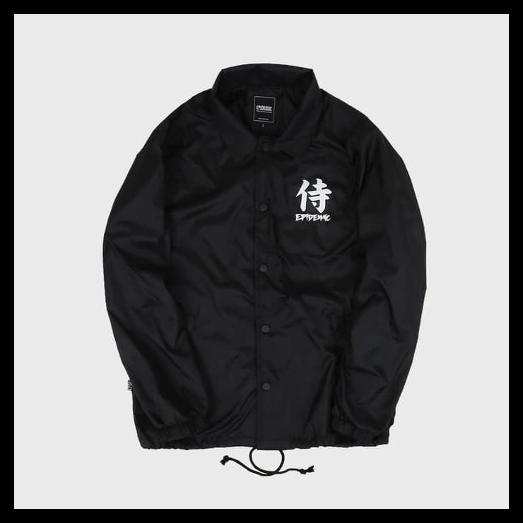 Ina DAIMYO JKT JACKET - COACH JAKET HITAM EPIDEMIC - Hitam, S TERBATAS Kode 902