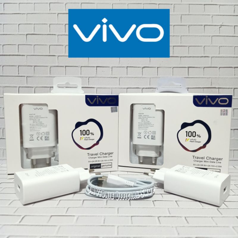 Charger Casan VIVO Y20 Y20i Y20S G 2021 18 Watt Original 100% Fast Charging MICRO USB