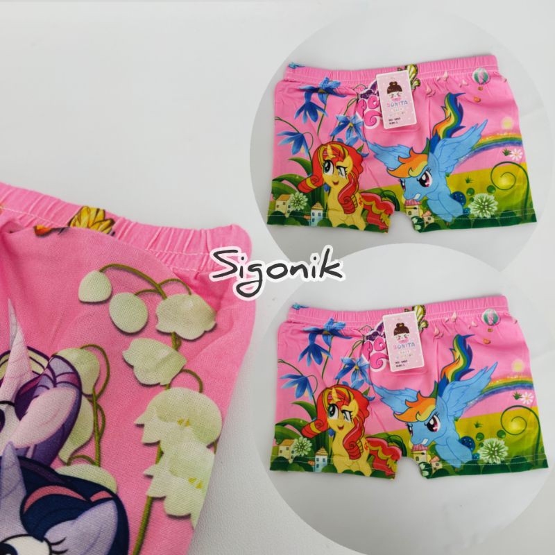 Boxer CD Celana Dalam Wanita Anak Perempuan Bonita M L XL Cewek SD TK Nyaman Murah Adem