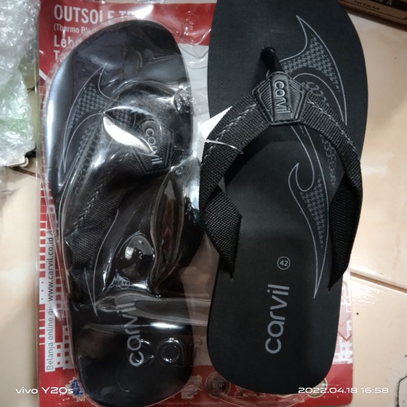 sandal jepit pria original sandal carvil anti air