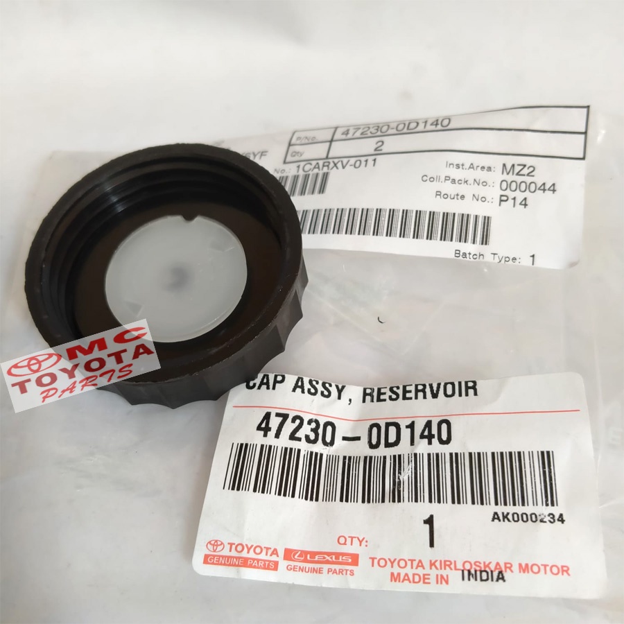 Tutup Minyak Rem Reservoir Etios 47230-0D140