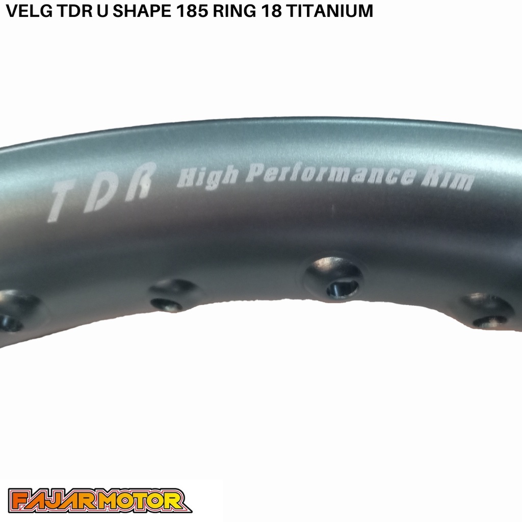 PROMO VELG TDR U SHAPE 185 RING 18 BLACK GOLD TITANIUM