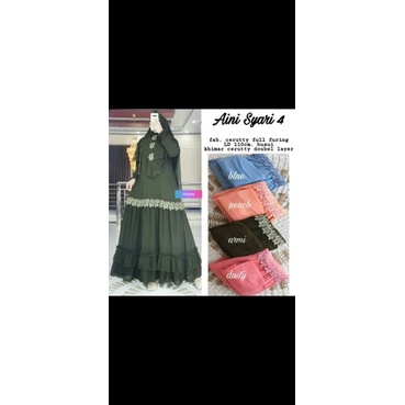 Gamis Aini syari by Vin Store