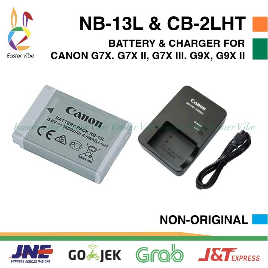 BATERAI CANON NB-13L BATTERY FOR G7X, G7X Mark II, G7X Mark III