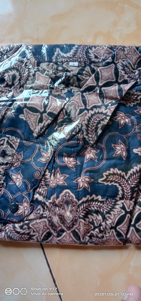 Kemeja Batik Pria Lengan Panjang Ns0502 | Batik Pria Lengan Panjang Reguler Original