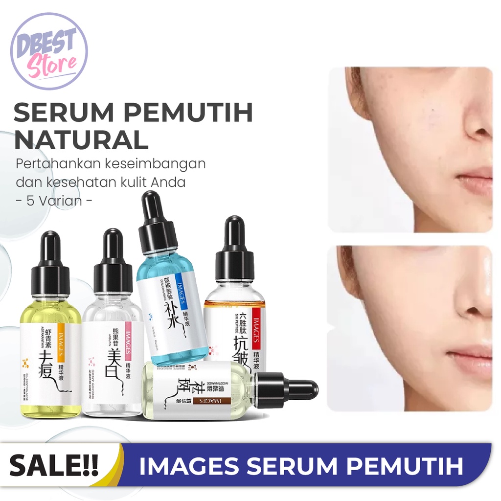 [BISA COD] Penghilang Flek Membandel Pemutih / IMAGES Serum Esens Six Peptide Watery Tender Bomb - Serum Wajah Glowing