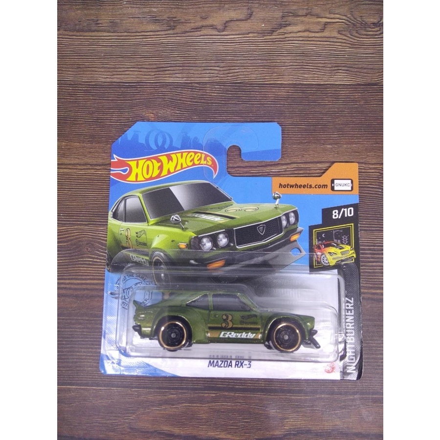 Diecast Hot Wheels MAZDA RX-3 Hijau Shortcard HW Hotwheels Mobil Mainan Anak RX3 RX 3