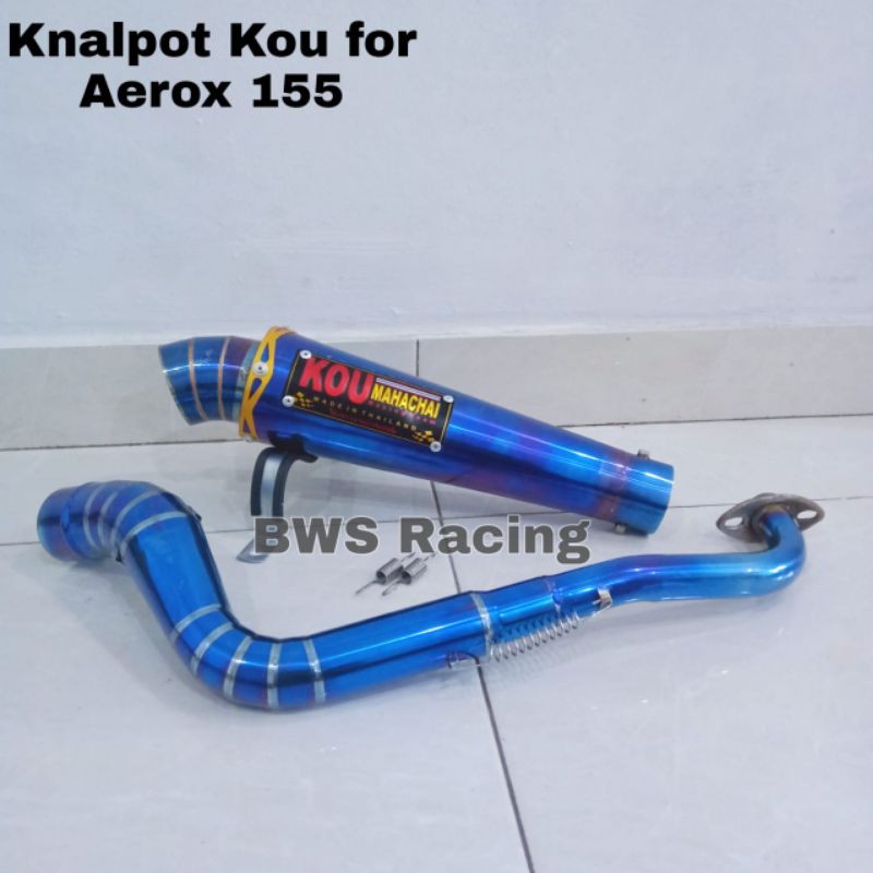 Knalpot kou bluemoon aerox 155